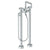 Watermark 36-8.26.3V-BL1 Zen Floor Standing Square Bath Set With Volume Hand Shower