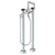 Watermark 36-8.26.3V-MM Zen Floor Standing Square Bath Set With Volume Hand Shower