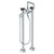 Watermark 36-8.26.3V-NM Zen Floor Standing Square Bath Set With Volume Hand Shower