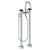 Watermark 36-8.3-MM Zen Floor Standing Gooseneck Bath Set With Slim Hand Shower