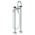 Watermark 36-8.3-MM Zen Floor Standing Gooseneck Bath Set With Slim Hand Shower