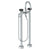 Watermark 36-8.3-NM Zen Floor Standing Gooseneck Bath Set With Slim Hand Shower
