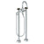 Watermark 36-8.3V-MM Zen Floor Standing Gooseneck Bath Set With Volume Hand Shower