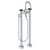 Watermark 36-8.3V-MM Zen Floor Standing Gooseneck Bath Set With Volume Hand Shower