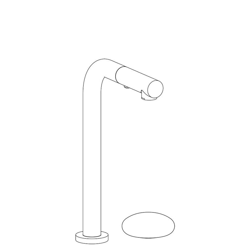 Watermark 36-9.1.3P1-HL Deck Mounted 2 Hole Square Top Prep Faucet With Pull Out Spray - Parent
