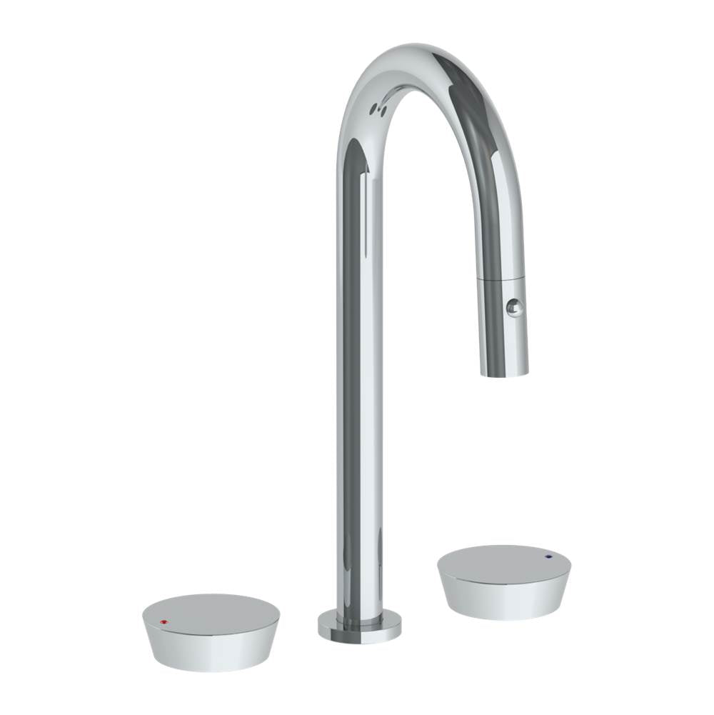 Watermark 36-9PG4-BL1 Deck Mounted 3 Hole Gooseneck Prep Faucet With Pull Down Spray - Parent
