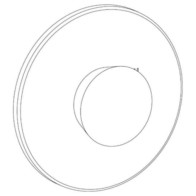 Watermark 36-P80-IW Zen Wall Mounted Pressure Balance Shower Trim 7" Diameter