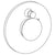 Watermark 36-P90-HD Zen Wall Mounted Pressure Balance Shower Trim With Diverter 7" Diameter
