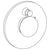 Watermark 36-P90-HD Zen Wall Mounted Pressure Balance Shower Trim With Diverter 7" Diameter