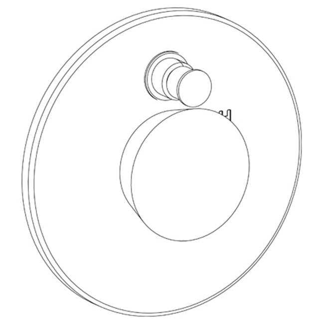 Watermark 36-P90-IW Zen Wall Mounted Pressure Balance Shower Trim With Diverter 7" Diameter