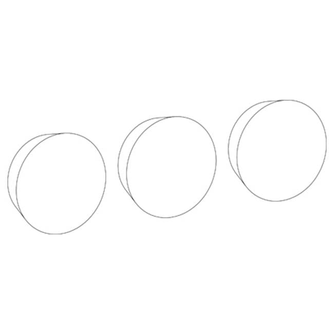 Watermark 36-WTR3-IW Zen Wall Mounted 3-Valve Shower Trim