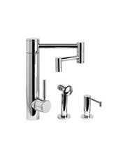 Load image into Gallery viewer, Waterstone 3600-12-2 Hunley Kitchen Faucet - 12&quot; Articulated Spout 2pc. Suite