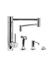Load image into Gallery viewer, Waterstone 3600-18-3 Hunley Kitchen Faucet - 18&quot; Articulated Spout 3pc. Suite