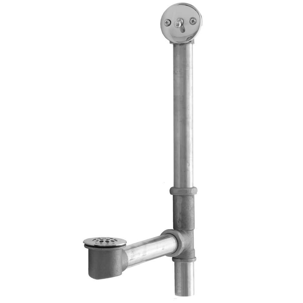 Jaclo 362 Brass Tub Drain Bottom Outlet Standard Trip Lever Faceplate Tub Waste Fully Polished & Plated - Parent