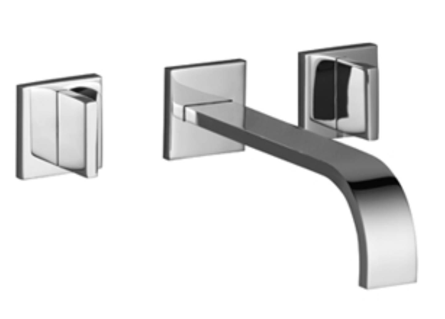 Dornbracht 36712782 Mem Wall-Mounted Three-Hole Lavatory Mixer Without Drain