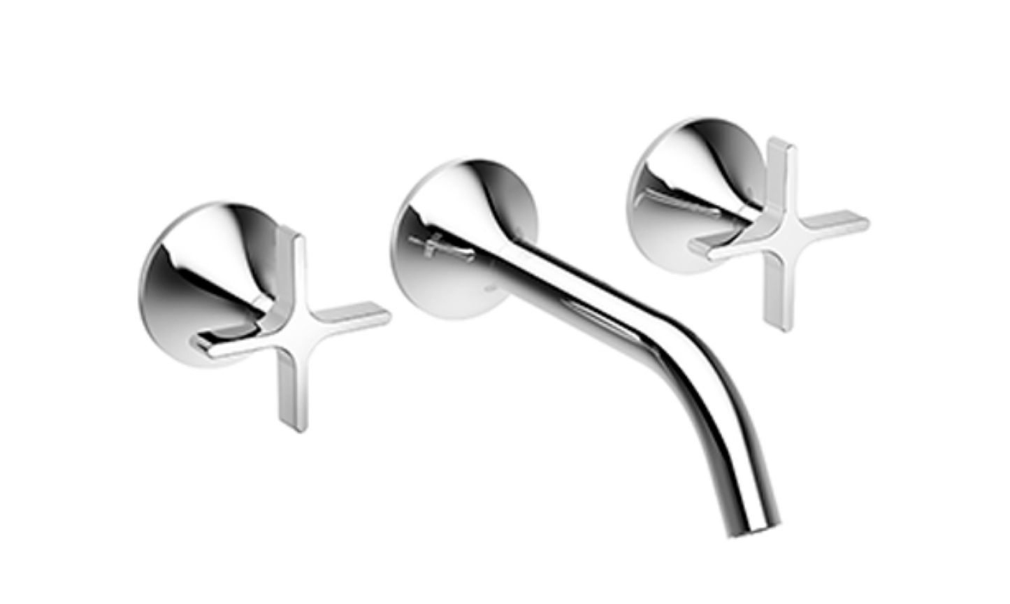 Dornbracht 36712809 Vaia Wall-Mounted Three-Hole Lavatory Mixer Without Drain