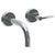 Watermark 37-1.2S-BL2 Blue Wall Mounted 2 Hole Lavatory Set With 6" Spout