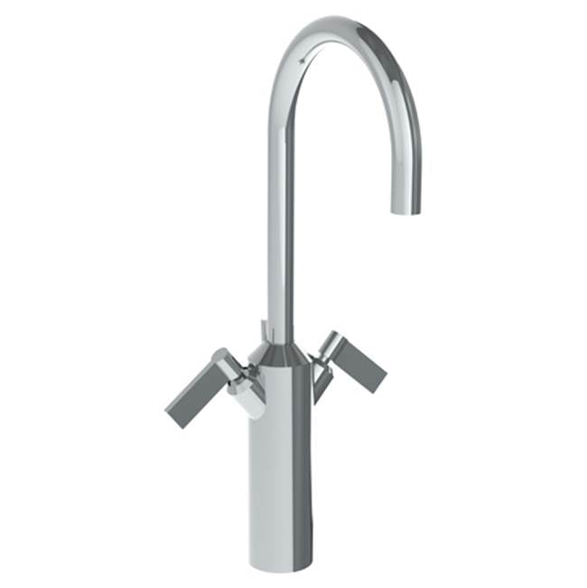 Watermark 37-1X-BL2 Blue Deck Mounted 2 Handle Extended Monoblock Lavatory Mixer
