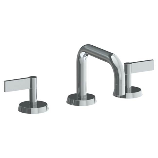 Watermark 37-2.17-BL2 Blue Deck Mounted 3 Hole Low Square Lavatory Set
