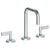 Watermark 37-2.18-BL2 Blue Deck Mounted 3 Hole Tall Square Spout Lavatory Set