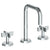 Watermark 37-2.18-BL3 Blue Deck Mounted 3 Hole Tall Square Spout Lavatory Set