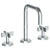 Watermark 37-2.18-BL3 Blue Deck Mounted 3 Hole Tall Square Spout Lavatory Set