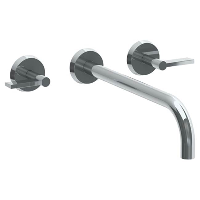 Watermark 37-2.2L-BL2 Blue Wall Mounted 3 Hole Lavatory Set With 11 7/8" Spout