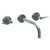 Watermark 37-2.2M-BL2 Blue Wall Mounted 3 Hole Lavatory Set With 8 3/4" Spout