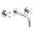 Watermark 37-2.2M-BL3 Blue Wall Mounted 3 Hole Lavatory Set With 8 3/4" Spout