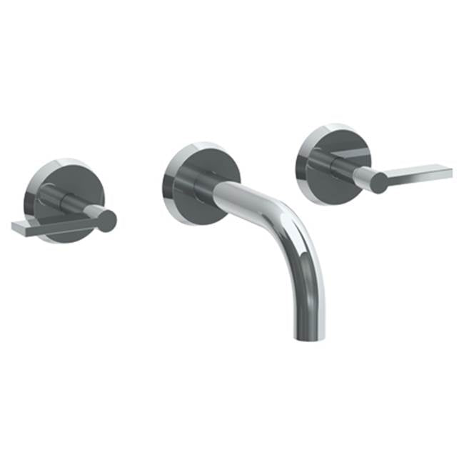 Watermark 37-2.2S-BL2 Blue Wall Mounted 3 Hole Lavatory Set With 6" Spout