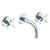 Watermark 37-2.2S-BL3 Blue Wall Mounted 3 Hole Lavatory Set With 6" Spout