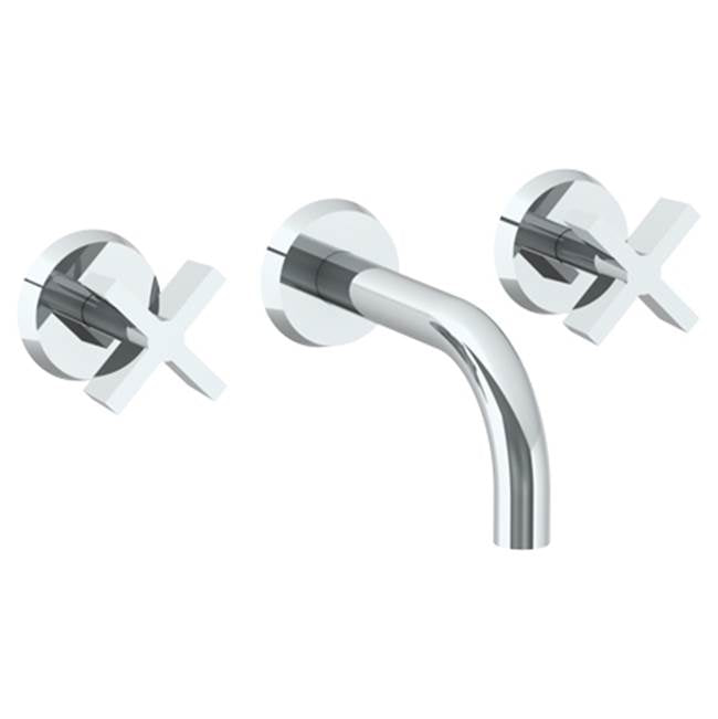 Watermark 37-2.2S-BL3 Blue Wall Mounted 3 Hole Lavatory Set With 6" Spout