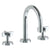 Watermark 37-2S-BL3 Blue Deck Mounted 3 Hole Gooseneck Lavatory Set With Short Spout