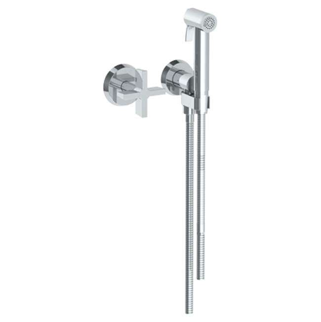 Watermark 37-4.4-BL3 Blue Wall Mounted Bidet Spray Set & Progressive Mixer With 49" Hose