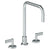 Watermark 37-7-BL2 Blue Deck Mounted 3 Hole Square Top Kitchen Faucet - Parent