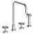 Watermark 37-7.1-BL3 Blue Deck Mounted 4 Hole Square Top Kitchen Set - Includes Side Spray