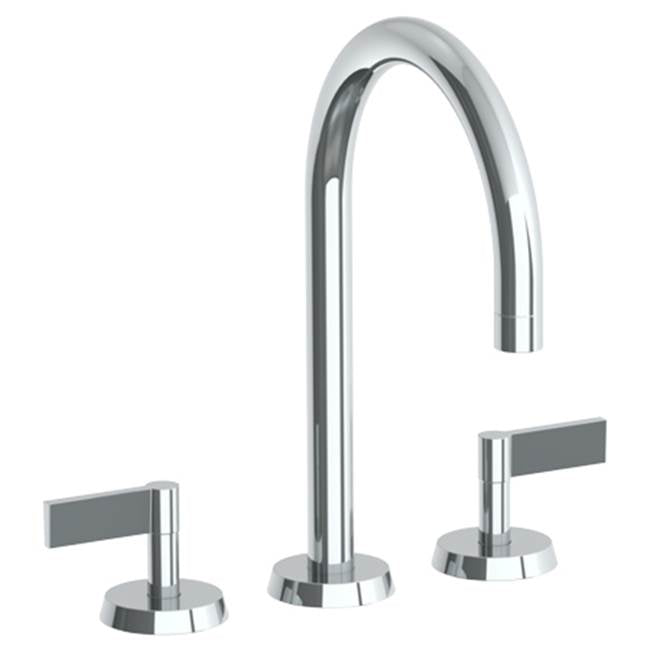 Watermark 37-8-BL2 Blue Deck Mounted 3 Hole Gooseneck Bath Set - Parent