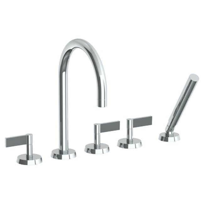 Watermark 37-8.1-BL2 Blue Deck Mounted 5 Hole Gooseneck Bath Set - Parent