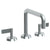 Watermark 37-8.26-BL2 Blue Deck Mounted 3 Hole Square Bath Set