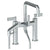 Watermark 37-8.26.2-BL2 Blue Deck Mounted Square Exposed Bath Set With Hand Shower