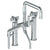 Watermark 37-8.26.2-BL3 Blue Deck Mounted Square Exposed Bath Set With Hand Shower