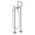 Watermark 37-8.26.3-BL2 Blue Floor Standing Bath Set With Slim Hand Shower