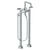 Watermark 37-8.26.3V-BL2 Blue Floor Standing Bath Set With Volume Hand Shower
