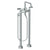 Watermark 37-8.26.3V-BL2 Blue Floor Standing Bath Set With Volume Hand Shower