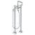 Watermark 37-8.26.3V-BL3 Blue Floor Standing Bath Set With Volume Hand Shower