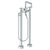 Watermark 37-8.26.3V-BL3 Blue Floor Standing Bath Set With Volume Hand Shower