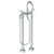 Watermark 37-8.3-BL2 Blue Floor Standing Gooseneck Bath Set With Slim Hand Shower