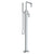 Watermark 37-8.8-BL2 Blue Single Hole Floor Standing Square Bath Set With Hand Shower