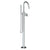 Watermark 37-8.8G-BL3 Blue Single Hole Floor Standing Gooseneck Bath Set With Hand Shower