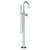 Watermark 37-8.8G-BL3 Blue Single Hole Floor Standing Gooseneck Bath Set With Hand Shower
